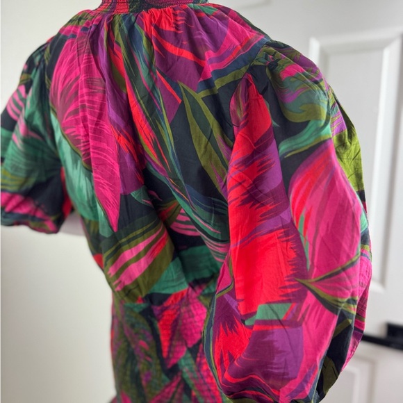 FARM RIO Midnight Leaves Mini Dress Size Small. - Picture 8 of 14